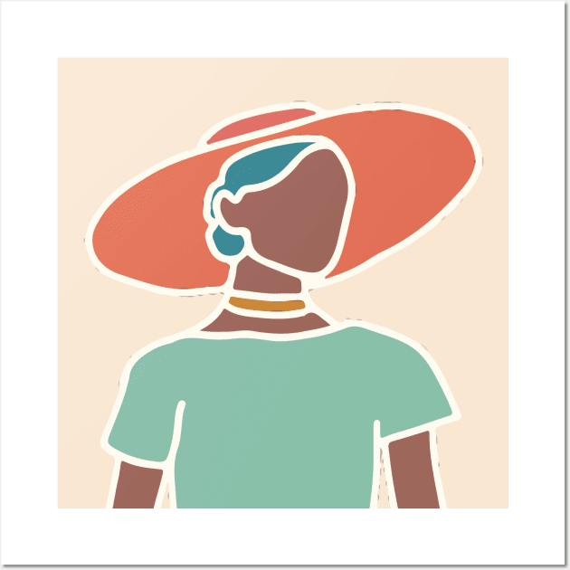 Girl in hat Wall Art by Britt Does Design